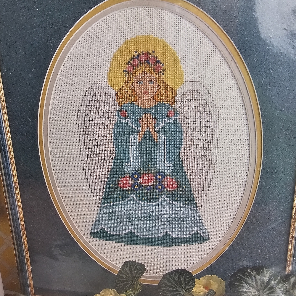 Bucilla Guardian Angel Cross Stitch Kit NIP Cottagecore Granny Gift Nostalgia - Picture 3 of 7